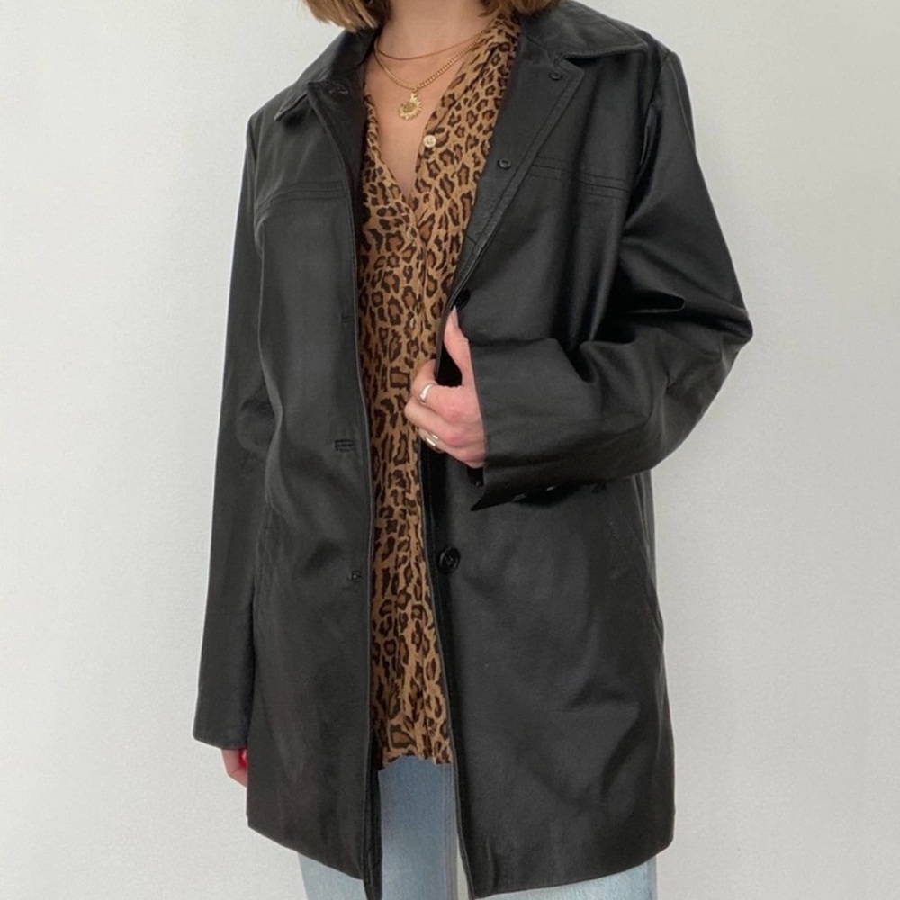 Vintage Leather Blazer